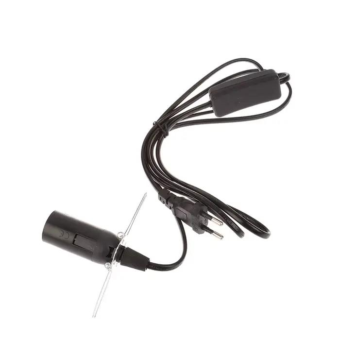 Base de lampe à douille E14 avec fil de commutation, support de suspension d'ampoule LED, suspension