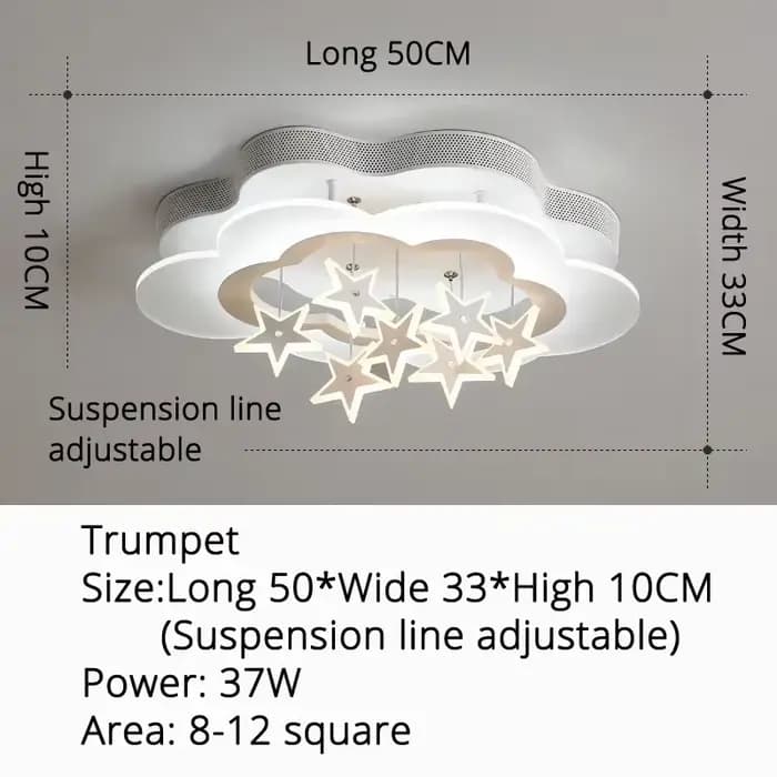 Moderne créatif nuage étoile plafonnier chambre d'enfants Restaurant garçon fille chambre LED Protec