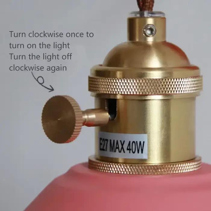 Applique murale rétro lampe de chevet nordique Macaron coloré avec interrupteur