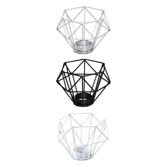 Abat-jour en métal, Cage d'ampoule, lustre, lanterne en fer forgé