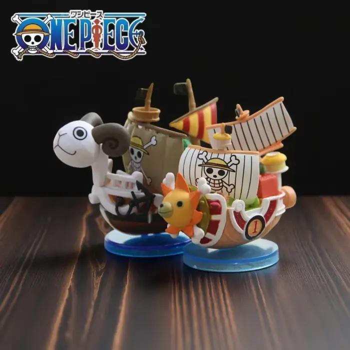 Figurine de dessin animé de 7 cm, bateau pirate ONE PIECE Going Merry/ Thousand Sunny, grand navire pirate, figurine d'action, petit modèle décoratif, jouet