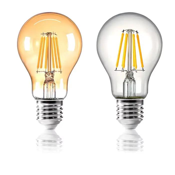 A60 Antique rétro Vintage Edison lumière LED E27 Golde incandescent G45 A60 lampe 220V 2W 4W 6W 8W 2700k ampoules pour la décoration de la maison