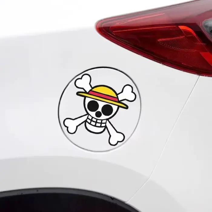Autocollant de voiture One Piece Anime, autocollants pour motos et voitures, autocollants de la Bannière des Chapeaux de Paille, autocollants pour couvrir les imperfections, décoration DIY pour portiè