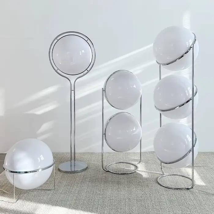 Design moderne LED boule lampadaire pour salon hôtel chambre lampadaires