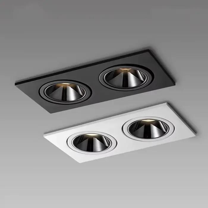 Plafond LED encastré ZHIO 24W 10W avec source de lumière LED Cree, adaptable à différents espaces intérieurs, entrée de maison, bureau, magasin, ambiance personnalisable pour soirée, réunion familiale ou détente après travail