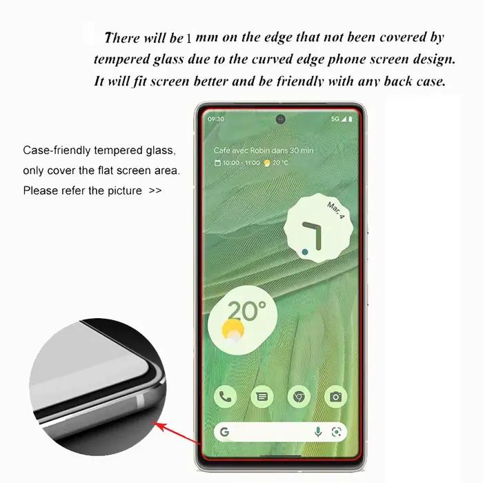 4 pièces verre trempé pour Google Pixel 9 10 8 Pro 9A 8A 7 7A 6 6A 5 4A 4 XL 3 Film de protection d'écran Transparent verre