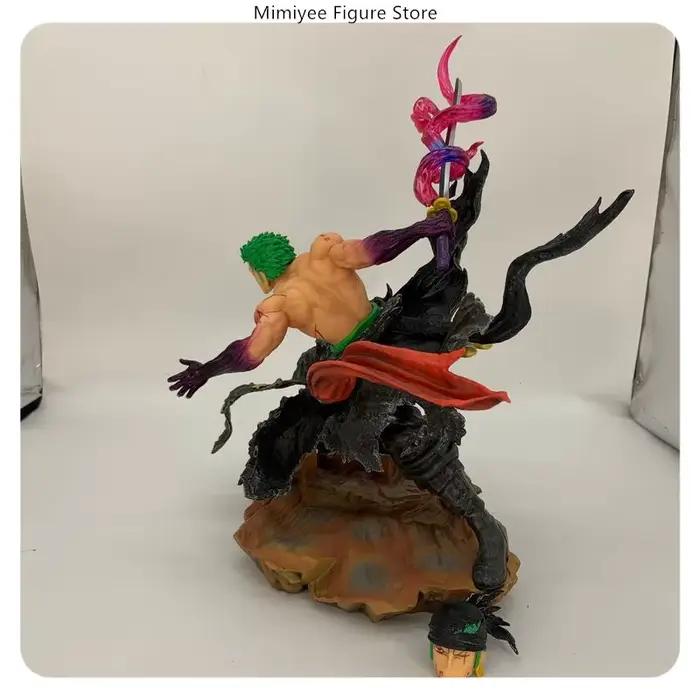  34 cm une pièce Roronoa Zoro double tête Anime Figure modèle Statue à collectionner bureau décoration cadeau