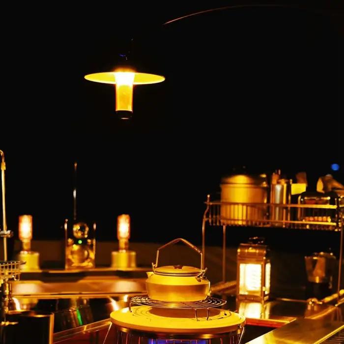 Support suspendu de lampe IGT de Camping, support de lanterne détachable en alliage d'aluminium, cintre de lanterne de Table IGT pour pique-nique randonnée pêche