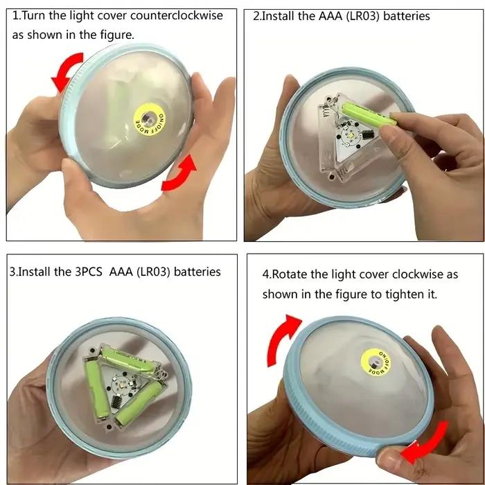 Lumières de piscine flottantes, lumière de piscine à couleur changeante qui flotte, décor lumineux LED pour baignoire (alimenté sur piles AAA, non incluses)