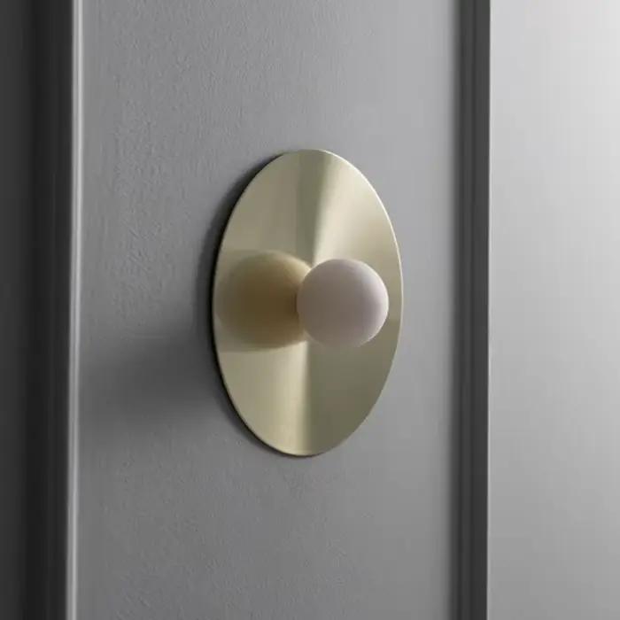 Lampes murales modernes à LED, luminaires artistiques ronds pour la maison, le salon, le chevet, la cuisine et les allées, matériel d'éclairage, décoration d'intérieur