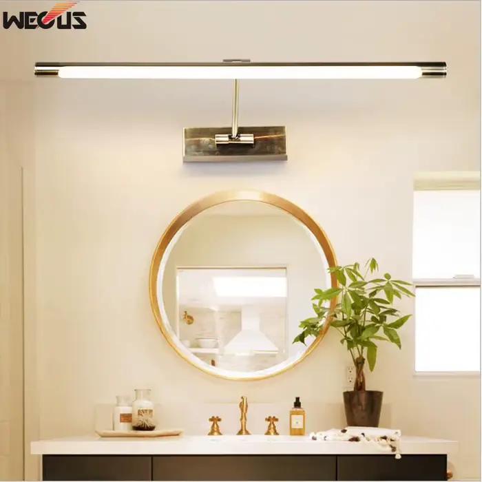 Appliques murales LED modernes pour miroir de salle de bain, étanches, à intensité variable, 7W, luminaires muraux pour toilettes