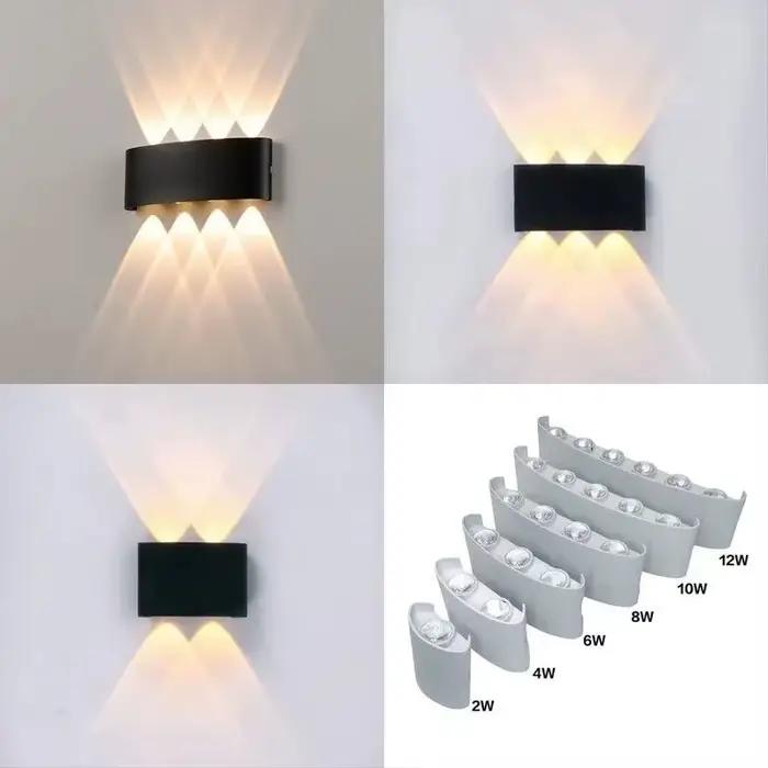 Mur LED lampe étanche IP65 éclairage de jardin A85-265V applique murale intérieure pour chambre escaliers luminaire lampes murales extérieures