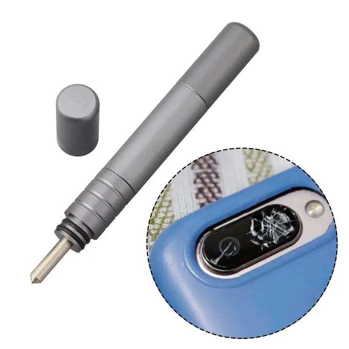 Stylo de rupture de verre pour téléphone portable, disjoncteur de couvercle de verre arrière, outil de rupture de réparation, contenu du paquet rotatif de la couverture arrière de la queue
