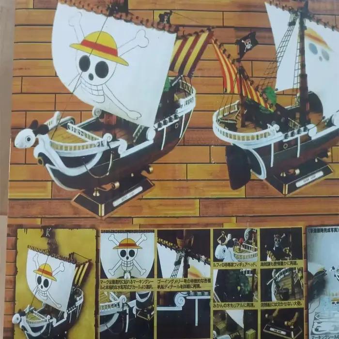 Bandai une pièce Anime mille ensoleillé aller joyeux bateau Pvc figurine Collection Pirate modèle bateau jouet assembler cadeau de noël