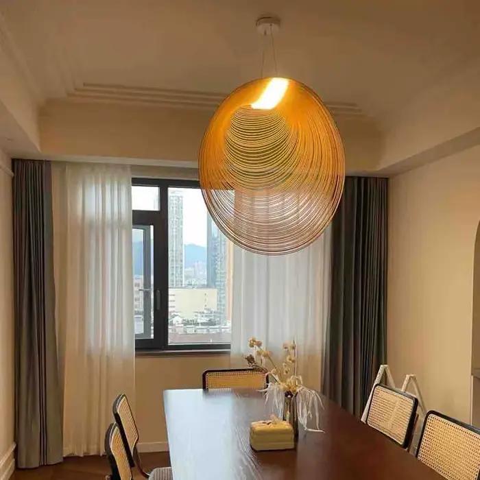 LED bois suspension pour chambre salon salle à manger Restaurant décoration moderne design