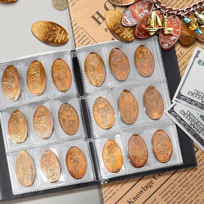 Porte-monnaie pour collectionneur, Albums, Mini sac de rangement pour pièces de monnaie, organisateur d'argent, 108 pochettes, livre d'album de Collection de pièces de monnaie