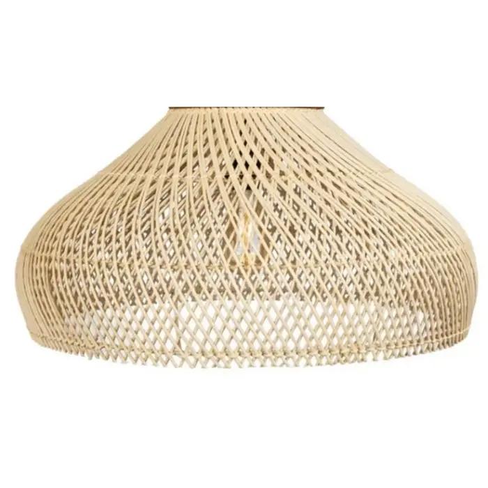 Lampes suspendues en bambou et rotin pour salon cuisine chambre rustiques suspension plafond style chinois ambiance douce