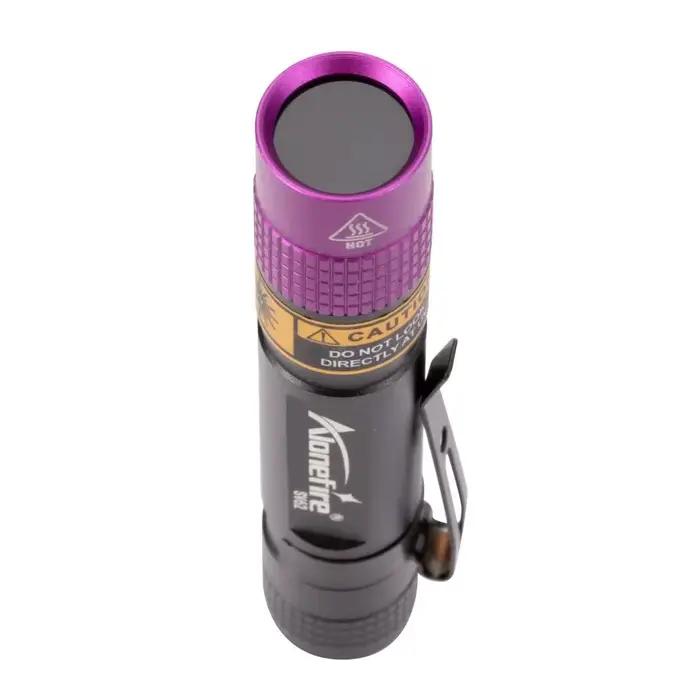 Mini lampe de poche UV Portable, torche à lumière ultraviolette pratique et Durable, en alliage d'aluminium, étanche, lampe d'inspection UV pour la maison