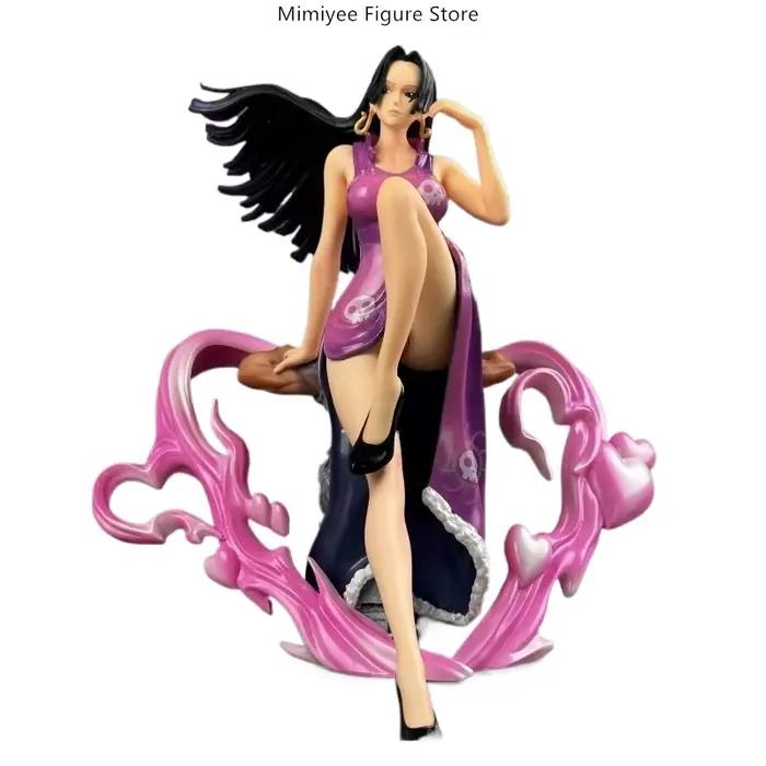25 cm une pièce Boa Hancock assis Pose Cheongsam Anime Figure modèle Statue Collection bureau décoration cadeau
