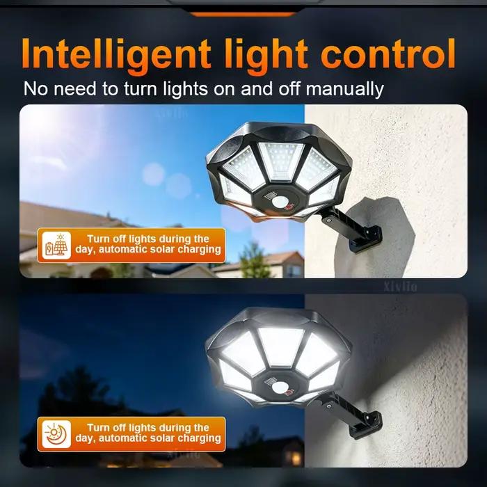 5000W/3000W lampe solaire extérieure réverbère 3 Mode capteur de mouvement IP65 étanche solaire Led éclairage extérieur pour jardin cour