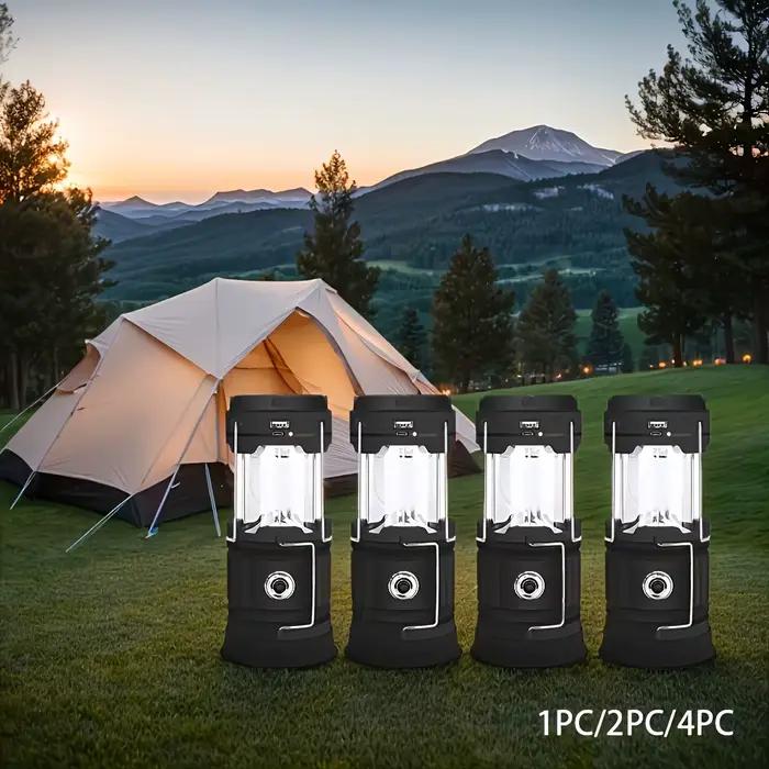 Lanterne solaire rechargeable USB pliable et portable pour camping urgences coupures de courant tempête style contemporain ABS LED IP65