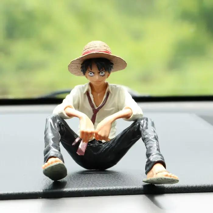 Figurine d'action Luffy One Piece, 1 pièce, 10cm, modèle mignon en PVC, jouet de collection, décoration de bureau et de voiture, cadeaux