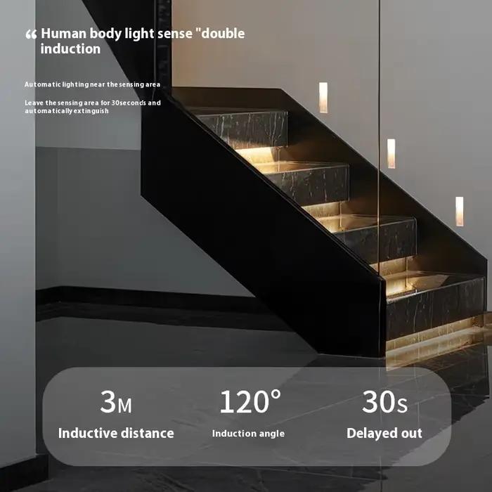 Lampe murale LED encastrée avec détection de mouvement