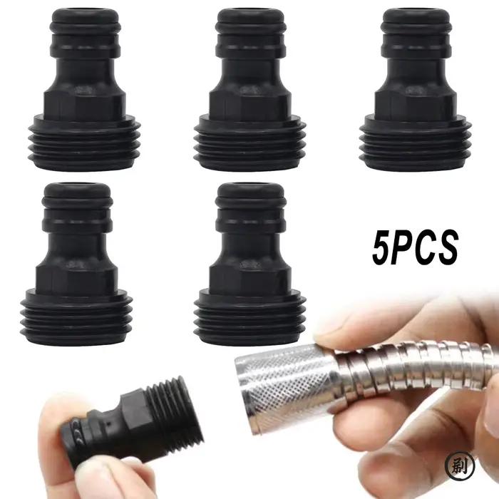 Raccords filetés Joint fileté hydraulique jardin plastique raccord rapide tuyau d'eau 1/2 pouces 5 pièces adaptateur de robinet