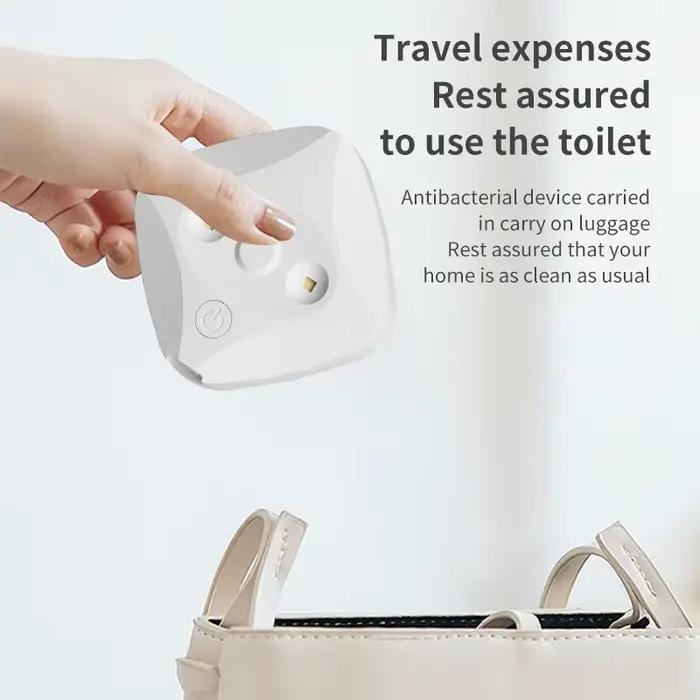 Lampe désinfectante UV pour toilettes, rechargeable par USB, pour la maison, l'hôtel, la salle de bain – désinfection intelligente des toilettes, anti-germes, stérilisation