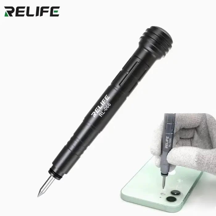 RELIFE RL-066 Stylo de démontage de verre arrière pour iPhone – Outil de réparation et de brassage pour la dépose de la vitre arrière des téléphones mobiles