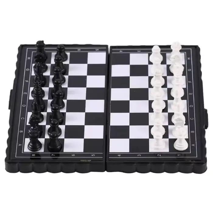 Mini jeu d'échecs magnétique pliant, jeu de société en plastique magnétique, jouet Portable pour enfant, Portable en plein air