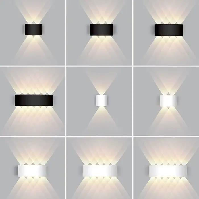 Mur LED lampe étanche IP65 éclairage de jardin A85-265V applique murale intérieure pour chambre escaliers luminaire lampes murales extérieures