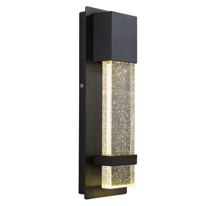 Applique Murale LED Étanche en Aluminium Noir