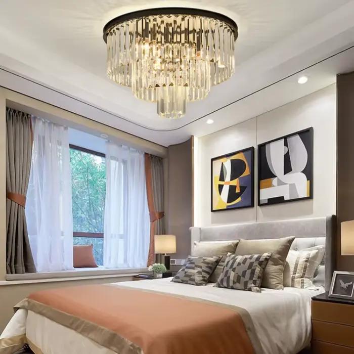 Italie Designer luxe lustre en cristal salle à manger chambre hôtel haut de gamme LED plafonnier moderne décor à la maison luminaire