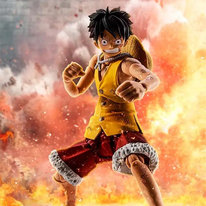 Bandai – figurine d'anime originale One Piece S.H.Figuarts MONKEY.D.LUFFY -MARINEFORD-, figurine d'action, jouets, modèle, jouet, cadeau pour enfants
