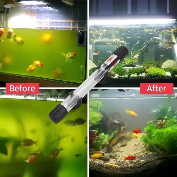 Lampe de stérilisation UV Submersible, filtre ultraviolet, nettoyeur d'eau étanche pour Aquarium, étang, corail, 5w/7w/9w/11w