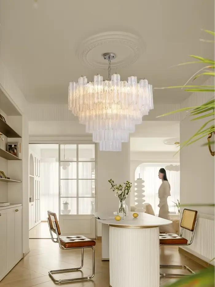 Plafonnier LED E14 en Verre à Intensité Réglable