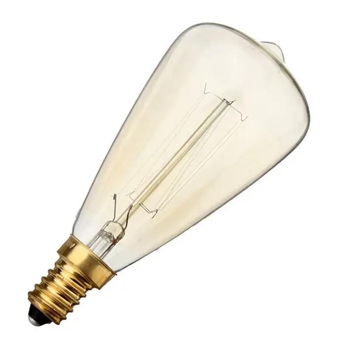 Ampoule lampe Reproduction Edison 40 watts E14 ST48 Dimmable à incandescence Vintage