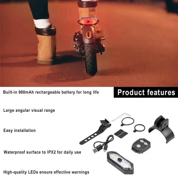 Lampe de signalisation modifiée pour Xiaomi M365 1S pro Pro2 pour scooter électrique Mi3, accessoires intelligents sans fil rechargeables par USB
