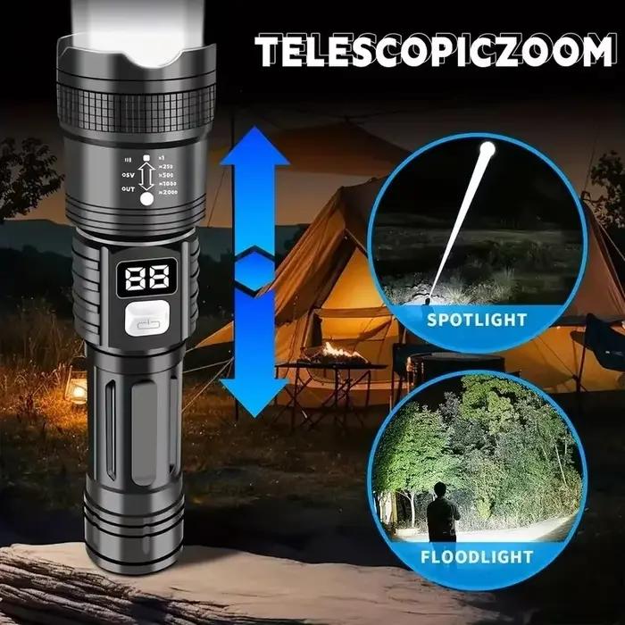100000LM lampe de poche Super lumineuse torche LED Rechargeable