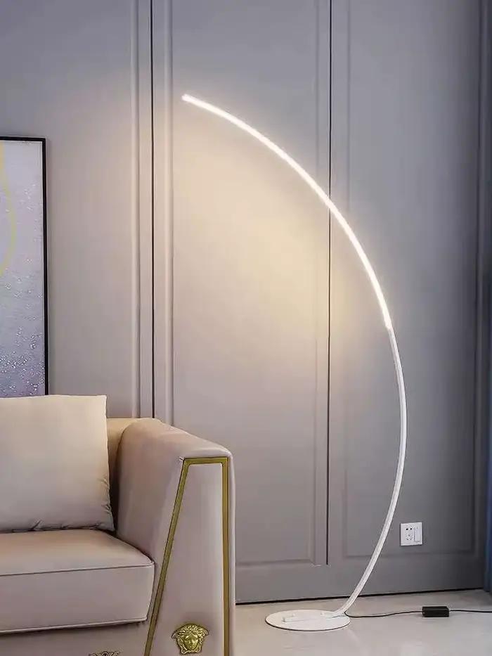 Nordique LED coin lumière lampadaires noir blanc C Design chambre