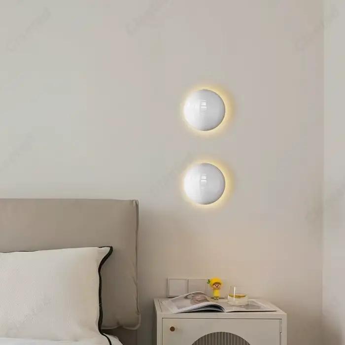Moderne Simple crème vent fer forgé rond applique salon salle à manger étude chambre atmosphère éclairage décoratif