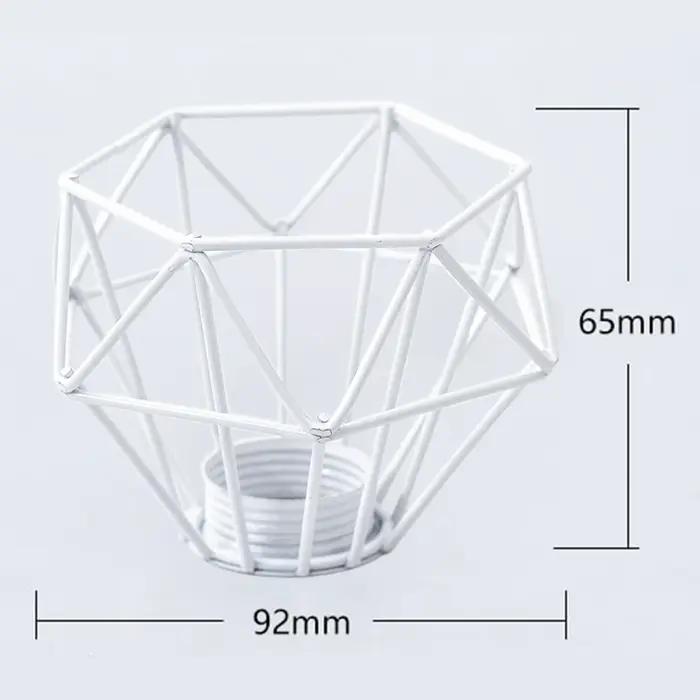 Abat-jour en métal, Cage d'ampoule, lustre, lanterne en fer forgé