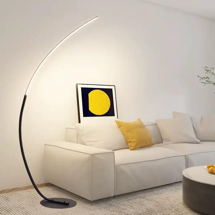 Lampadaire d'angle LED nordique Simple noir blanc