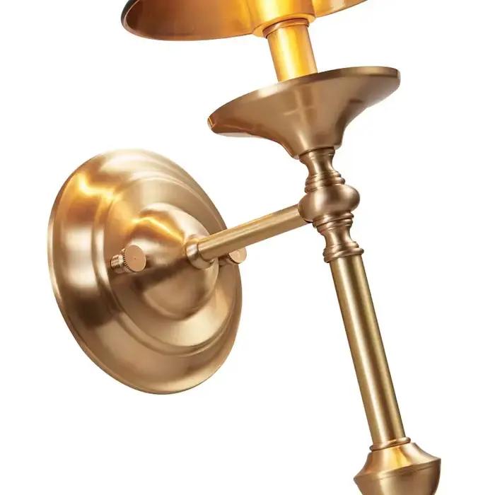 2025 Europe Vintage tissu Applique pour chambre salon décoration fer mur LED lumières intérieur appliques