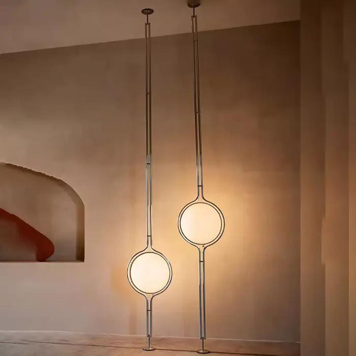 Design moderne LED boule lampadaire pour salon hôtel chambre lampadaires