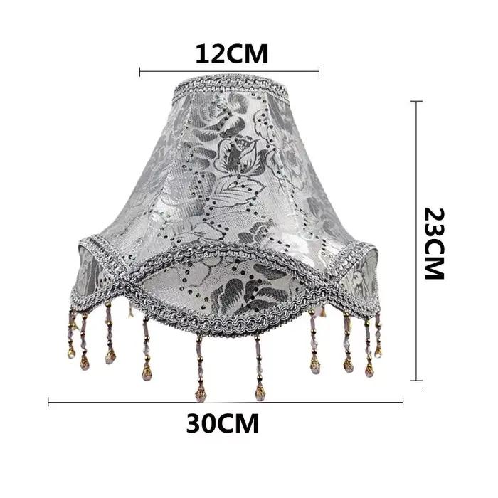 Style européen lampe de Table abat-jour tissu chevet applique murale