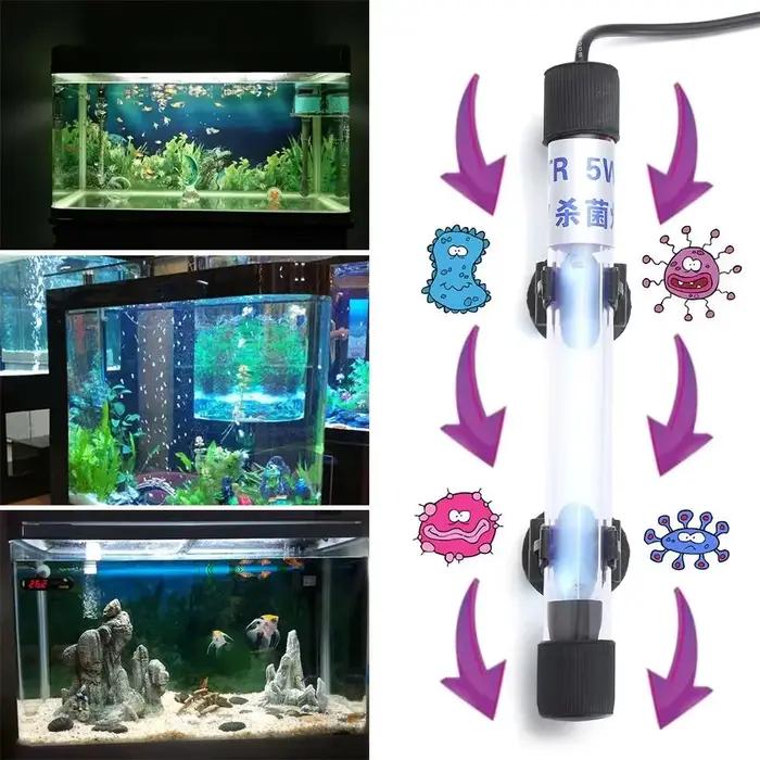 Nouvelle lampe UV submersible étanche 110V/220V pour aquarium et bassin, stérilisateur UV