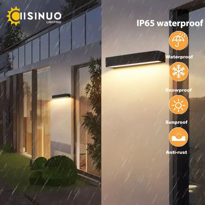 Applique Murale LED en Aluminium Imperméable Conforme à la Norme IP65