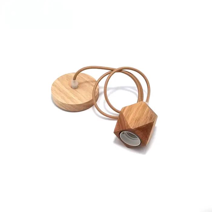 Lampe à suspension en bois E27 lampes suspendues